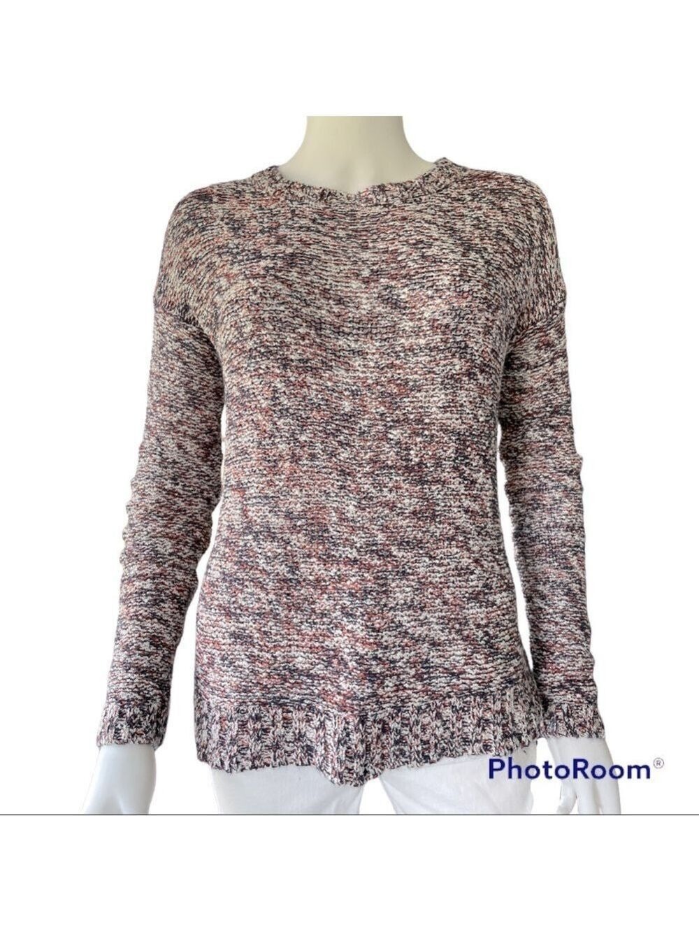 Forever 21 Boucle Sweater Red, White and Blue Size Small